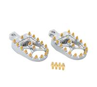 poggiapiedi moto Per Harley Per Dyna Per Fat Boy Per Street Bob Per Wide Glide Per Sportster Iron 883 Pedane Moto Pedali(Chrome)