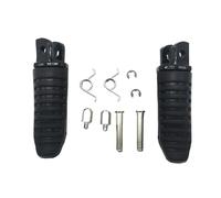 Poggiapiedi moto Per Suzuki V-Strom DL 650 1000 GSX 1250 1300 GSR 600 Pedane Anteriori E Posteriori(Nero)