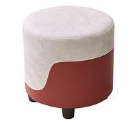 Poggiapiedi multifunzionali imbottiti | arredamento creativo della moda poggiapiede ottomana con gambe durevoli | Sgabello di divano in tessuto per la camera da letto Ingresso del soggiorno, rotondo,