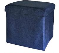 Poggiapiedi ottomano pieghevole - poggiapiedi cubo multiuso e sgabello con vassoio superiore, perfetto per soggiorno e camera da letto