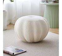 Poggiapiedi ottomano soffice per soggiorno, versatile pouf extra seduta e comodo poggiapiedi, elegante piccolo accessorio per divano per la decorazione della casa