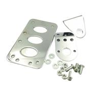 Poggiapiedi Pedane Moto Supporto per Targa Laterale Cromato per Moto, Adatto per Accessori per Moto Harley-Davidson Accessori per motociclette