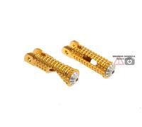 Poggiapiedi pedane passeggero originali oro Ducati SBK 748 1995-03 CNC Racing