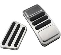 poggiapiedi per auto Set di pedali per auto per Mustang 2015-2021 AT Pedale per dell'acceleratore Copertura del freno Poggiapiedi Pedali