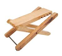 Poggiapiedi per chitarra, in bambù, portatile, pieghevole, per chitarristi e musicisti