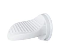 Poggiapiedi per doccia, pedale da bagno, supporto per gambe per rasatura, ventosa antiscivolo, supporto impermeabile, materiale robusto, ideale per uso domestico spa, 12 x 11 x 16 cm, colore bianco, 1