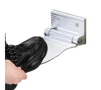 Poggiapiedi per doccia - Pedale per rasatura a doppio scopo | Supporto pieghevole in alluminio | Accessorio da bagno multifunzionale per dormitorio, scrivania da esterno, cucina, spa, WC, como