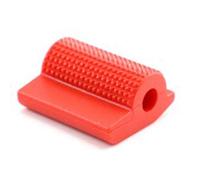 Poggiapiedi per moto Pedali 1 pezzo Universale per moto Leva del cambio Pedale Copertura in gomma Protezione per scarpe Pedana per punta in gel Accessorio Pedana per moto (Color : Rosso)