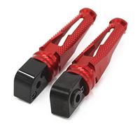 Poggiapiedi per moto Pedali Piglioccetto posteriore Footpeg per K&awasaki Z650 Z750 Z800 Z900 R&S Z1000 Z1000SX Piedino posteriore PIEG PIEG Pedana per moto (Color : Rosso)