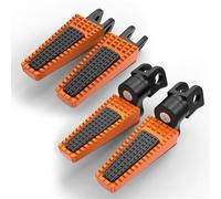 Poggiapiedi per moto Pedane Anteriori E Posteriori Girevoli Per Moto Per Aprilia RSV1000 Mille 1998-2001 2002 2003 R/Factory 2004-2009 2010 Pedali Poggiapiedi(Orange)