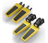 Poggiapiedi per moto Pedane Anteriori E Posteriori Girevoli Per Moto Per Aprilia RSV1000 Mille 1998-2001 2002 2003 R/Factory 2004-2009 2010 Pedali Poggiapiedi(Jaune)