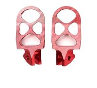Poggiapiedi pieghevole per moto Pedali Per Moto Per/Sur-Ron, Pedali Per Moto Da Strada, Pedali Antiscivolo, Regolabili(Red With Bracket)