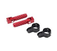 Poggiapiedi Pieghevoli Motocicletta Per Yamaha Per Tenere 700 T700 T7 XTZ700 2024 Barre Protezione Pedali Morsetti Pedane Sostituzione(Red)
