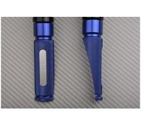 Poggiapiedi Posteriore Blu-Alu 9cm per TRIUMPH SPEED TRIPLE 1050 R 2016-2018