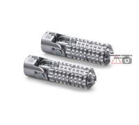 Poggiapiedi reclinabili Sport argento Ducati SBK 1299 Panigale 2015-17 CNC