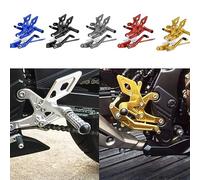 Poggiapiedi regolabile per moto, pedana posteriore, compatibile con CBR500R CB500F CBR 500 R CB 500 F CBR 500R CB 500F 2015 2016 2017 2018 2019 2020 2021 2022 2022 (Nero)