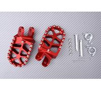 Poggiapiedi Rosso Destra e Sinistra Cross / Enduro HONDA XR250 MOTARD 2003-2007