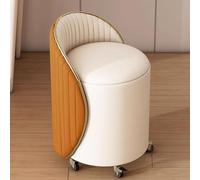Poggiapiedi rotondo con contenitore, sgabello moderno minimalista rimovibile, moderno poggiapiedi rotante, poggiapiedi rotondo ottomano, sedia sgabello da trucco, può essere utilizzato in camera da