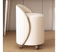 Poggiapiedi rotondo con contenitore, sgabello moderno minimalista rimovibile, moderno poggiapiedi rotante, poggiapiedi rotondo ottomano, sedia sgabello da trucco, può essere utilizzato in camera da