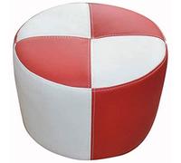 Poggiapiedi rotondo fatto a mano in finta pelle, cuscino da pavimento non imbottito per soggiorno, camera da letto e sotto la scrivania, 33 x 33 cm, elegante e versatile decorazione per la casa
