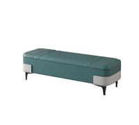 Poggiapiedi Sgabello da letto all'estremità del letto Sgabello for cambiare le scarpe for la casa Sgabello portaoggetti con contenitore for soggiorno Sgabello creativo Camera da letto(Light Blue)