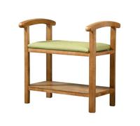 Poggiapiedi Sgabello For Il Cambio Delle Scarpe Moderno E Semplice In Legno Massello Con Braccioli For Riporre Le Scarpe In Casa, Su Cui Può Sedersi E Cambiare Gli Sgabelli For Scarpe ottomano