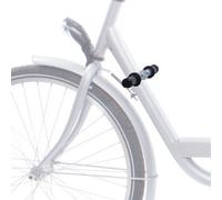 Poggiapiedi su telaio bici per seggiolino anteriore - Steco ( Argento metallo )