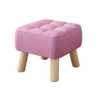 Poggiapiedi viola per soggiorno, sgabello centrale basso, panca fasciatoio, comodo pouf per camera da letto, altezza 26 cm, elegante arredamento per la casa