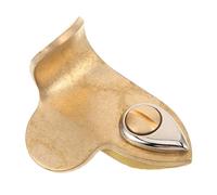 Poggiapollice Ergonomico Oro Supporto, per Sassofono in Ottone | Sostituzione per Soprano e Alto, Superficie Lucida, Presa Equilibrata, Feedback Tattile e Stabilità