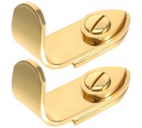 Poggiapollice per Sassofono Tenore in Ottone Oro 2 Pezzi | Supporto per Controllo Dita, Riduce Pressione del Pollice, Vite e Rondella, per Lezioni e Studio
