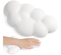 Poggiapolsi Cloud per mouse, cuscinetto in gel morbido superfine in memory foam, supporto ergonomico con base antiscivolo, compatibile con ufficio,