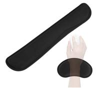 Poggiapolsi ergonomico per tastiera e mouse, in memory foam con base antiscivolo, ideale per giocatori e impiegati.