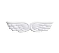 Poggiapolsi Keyboard Mouse Wrist Rest Angel Wing Memory Foam Pad Set Support Ergonomic Non-Slip For Office PC Laptop Easy Typing(White Long)