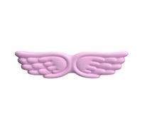 Poggiapolsi Keyboard Mouse Wrist Rest Angel Wing Memory Foam Pad Set Support Ergonomic Non-Slip For Computer Laptop Easy Typing(Pink Long)