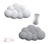 Poggiapolsi Mouse, 2 pezzi Poggiapolsi Ergonomico, Poggiapolso Mouse, Wrist Rest, Poggiapolsi per Mouse, per Alleviare Il Dolore alla Mano e la Sindrome del Tunnel Carpale