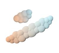 Poggiapolsi nel cloud, tastiera su braccioli cloud, 2 poggiapolsi a forma di , bel bracciolo per tastiera, poggiapolsi ergonomico in memory foam, supporto antiscivolo