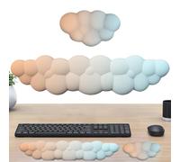 Poggiapolsi nel cloud, tastiera su braccioli cloud, 2 poggiapolsi a forma di - Comodo poggiapolsi in memory foam, bel poggiapolsi antiscivolo per tastiera, poggiapolsi