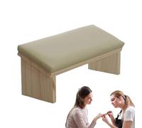 Poggiapolsi per Nails Tech | di design inclinato in pelle PU in legno per