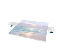 Poggiapolsi per pittura ponti di pittura per poggiapolsi artist inclinato, supporto braccio acrilico trasparente, altezza regolabile per pittore, studenti, cassetto, insegnante