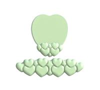 Poggiapolsi Per Tastiera 1 Set Heart Shape Mouse Pad With Gel Filled Wrist Rest - Ergonomic Keyboard Support Non-Slip(Green)