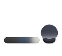 Poggiapolsi Per Tastiera Ergonomic Mouse Pad Wrist Support Set, Memory Foam Keyboard Rest, Non-Slip Base Mousepad Gradient Blue(Blue-black)