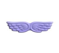 Poggiapolsi per tastiera Keyboard Mouse Wrist Rest Angel Wing Memory Foam Pad Set Support Ergonomic Non-Slip For Computer Laptop Easy Typing per Office(Purple Long)