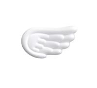 Poggiapolsi per tastiera Keyboard Mouse Wrist Rest Angel Wing Memory Foam Pad Set Support Ergonomic Non-Slip For Office PC Laptop Easy Typing per Office(White Short)