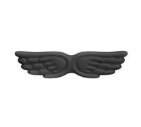 Poggiapolsi per tastiera Keyboard Mouse Wrist Rest Angel Wing Memory Foam Pad Set Support Ergonomic Non-Slip For Office PC Laptop Easy Typing per Office(Black Long)