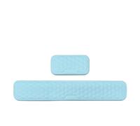 Poggiapolsi Per Tastiera Wrist Rest For Keyboard And Mouse Computer Ergonomic Support Pad Soft Memory Foam Arm Cushion For Desk Palm Hand Office(Long and short blue)