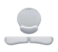 Poggiapolsi Subblim Ergo Memoryflex Set Argento Schiuma Memory Resistente