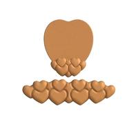 Poggiapolsi Tastiera 1 Set Heart Shape Mouse Pad With Gel Filled Wrist Rest - Ergonomic Keyboard Support Non-Slip(Earth-Yellow)