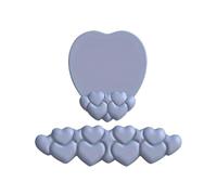 Poggiapolsi Tastiera 1 Set Heart Shape Mouse Pad With Gel Filled Wrist Rest - Ergonomic Keyboard Support Non-Slip(Grey)