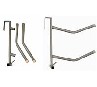 Poggiasella doppio smontabile da Box - portable saddle rack double arm removable