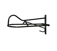 Poggiasella fisso in metallo plastificato a muro da appendere per sella western